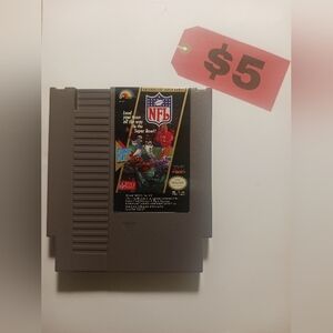 NES NFL Video Game 1989 Nintendo LJN Game